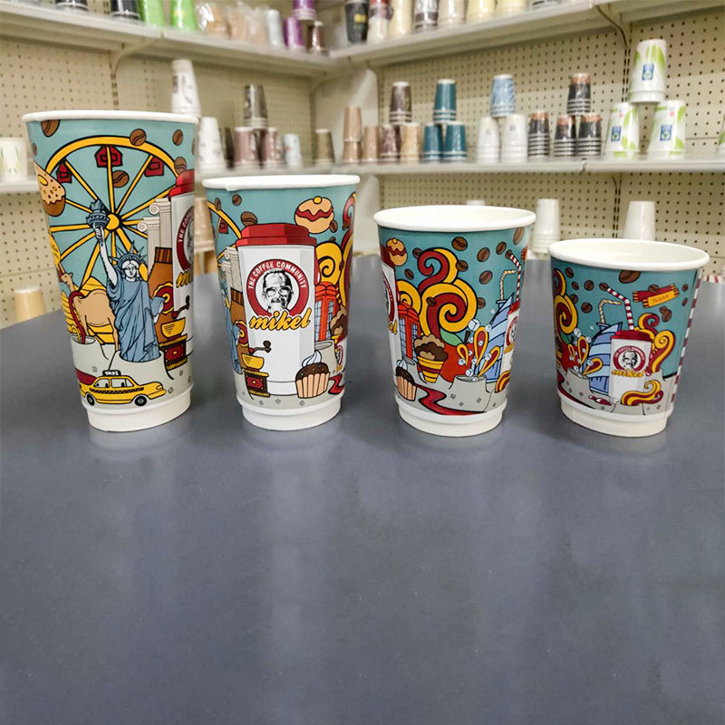 Double layer paper cup